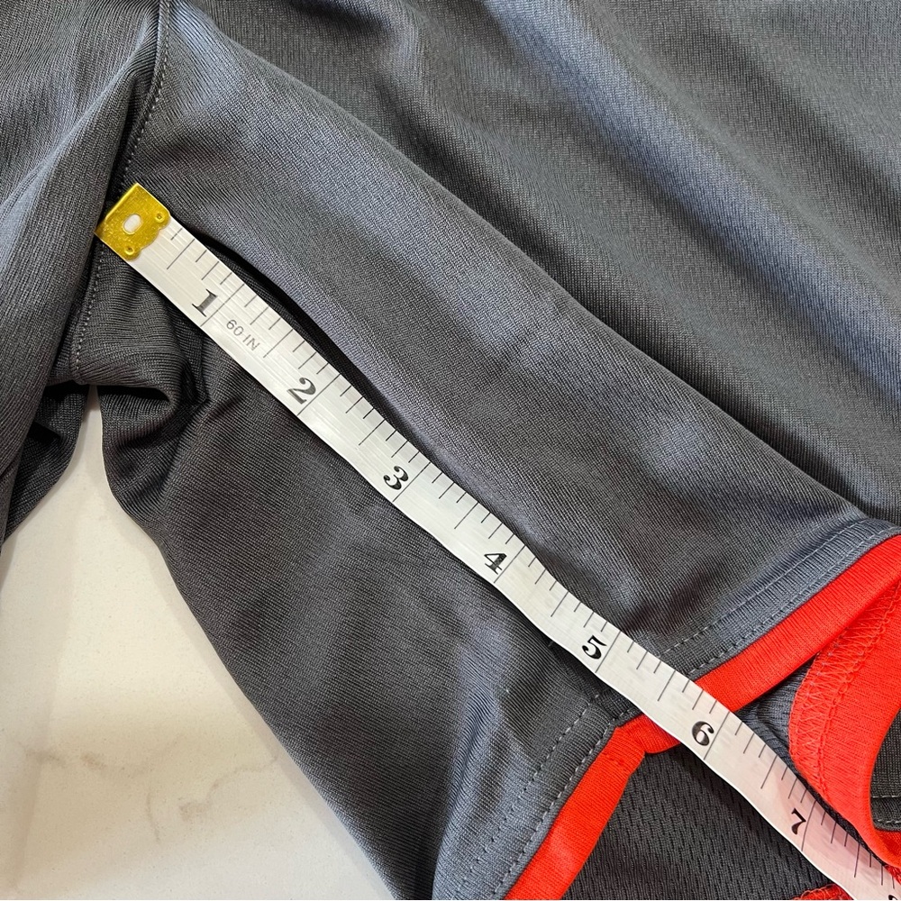 Hummel Authentic Poly Soccer Football Shorts EU S US XS NWT Gray Orange Men’s - Picture 10 of 16